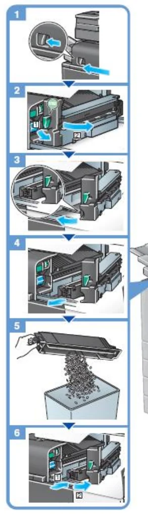 Inner finisher punch box, pictures 1 to 6